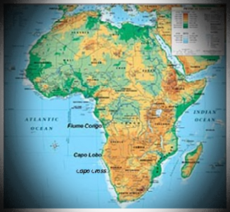 Africa rio Congo e capo Lobo