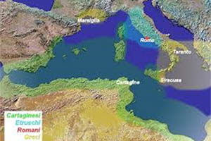 Aree di influenza in Mediterraneo