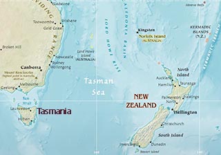 Tasmania e Nuova Zelanda
